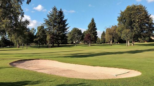 Bunker on golf course