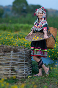 Portrait of a smiling young woman