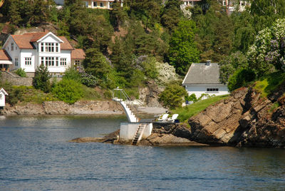 A beautiful summers day on the water in oslofjord in norway