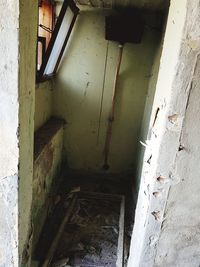 Interior of abandoned building