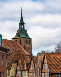 Old colorful buildings in lüneburg