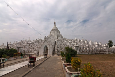 Hsinbyume pagoda, the white temple of mingun, myanmar