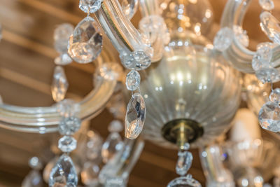 Close-up of vintage chandelier 