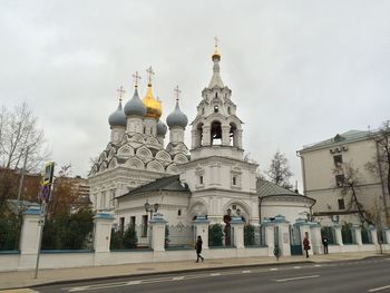 View of historic building against sky in city