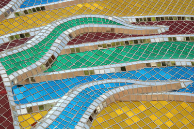 High angle view of swimming pool