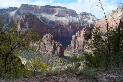 View of rock formations