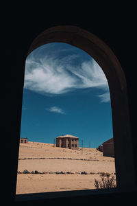 Low angle view of buildings against sky