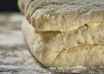 Close-up of bread on table