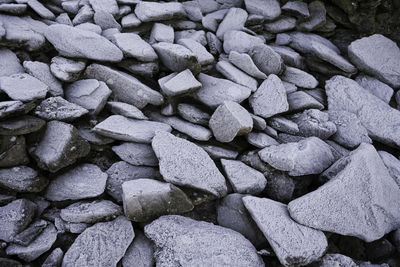 Full frame shot of rocks on land