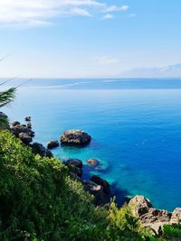 Scenic view of sea against sky