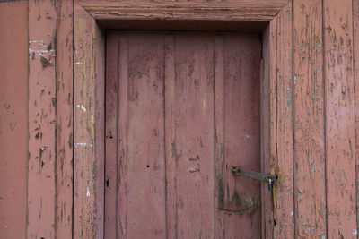 Close-up of closed door