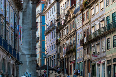 Low angle view of buildings in city