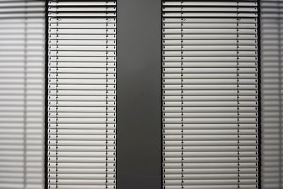 Closed blinds in room