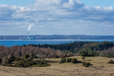 Mols bjerge nationalpark and aarhus in the horizon