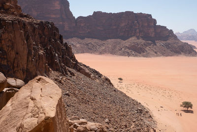 Rock formations in a desert