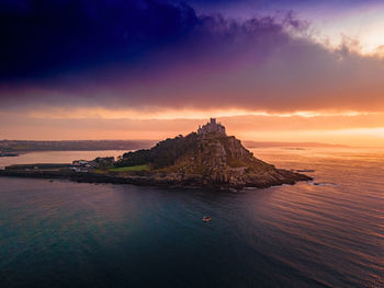 The castle on the mount at sunrise