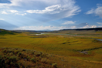 Scenic view of landscape against sky