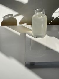 Close-up of drink in glass on table