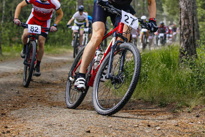 Bicycle on field