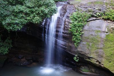 River flowing through rocks