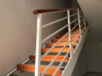 Low angle view of staircase in building