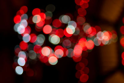 Defocused lights at night