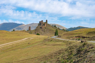 Scenic view of landscape against sky