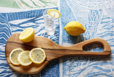 Close-up of fruits on table