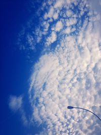 Low angle view of cloudy sky