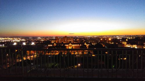 Cityscape at sunset