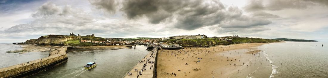 Panoramic view of sea against sky