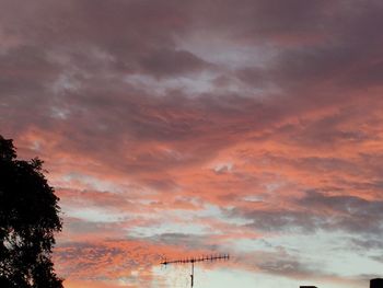 Low angle view of cloudy sky