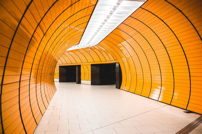 Empty subway station