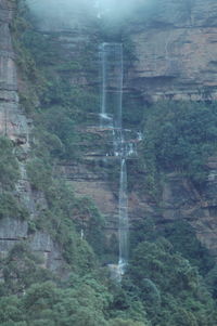 Scenic view of waterfall