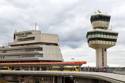 View of building against cloudy sky