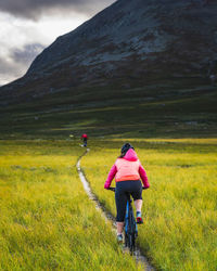 Woman cycling