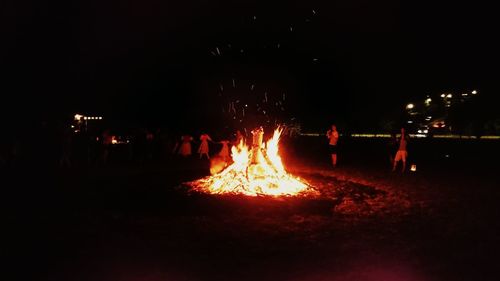 Bonfire at night