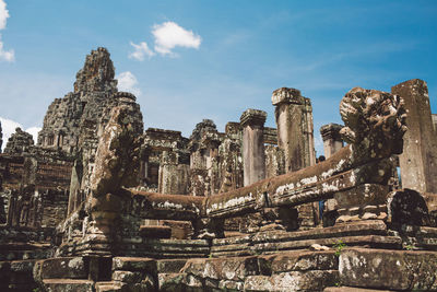 Old temple against sky