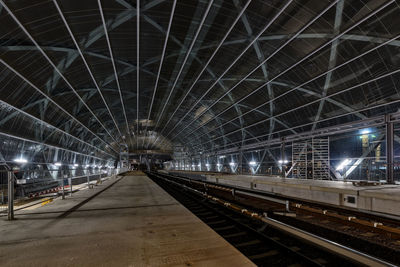 Railroad station platform