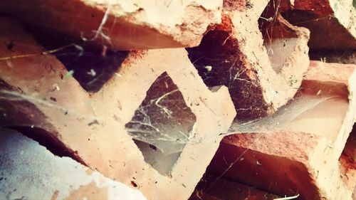 Full frame shot of cracked wall