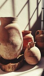 Close-up of bread in bowl on table