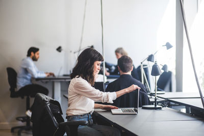 Group of people working in office