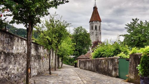Walkway leading to church
