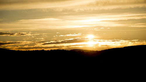 Sunset over landscape