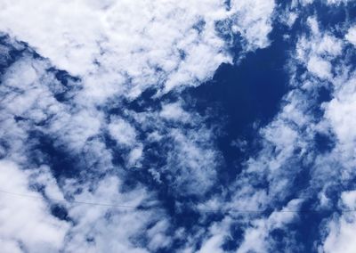 Low angle view of clouds in sky