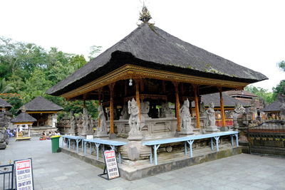 Built structure by building against clear sky