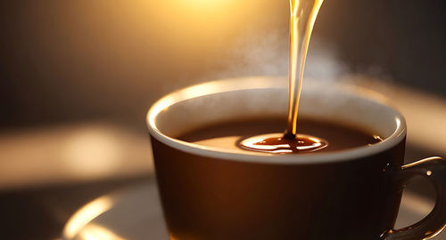 Close-up of coffee on table