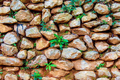 Full frame shot of stone wall