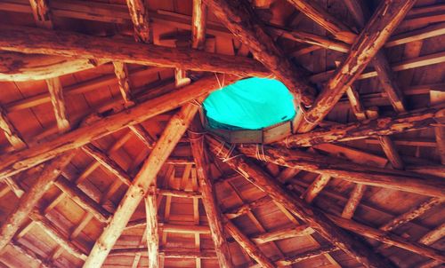 Low angle view of ceiling