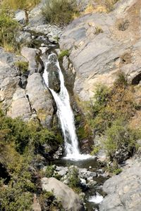 Scenic view of waterfall